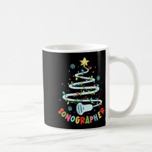 Caneca De Café Camisa Divertida Sonografista Árvore de Natal Ultr