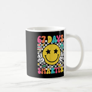 Caneca De Café Camisa do 67º dia de aula 67 dias mais inteligente