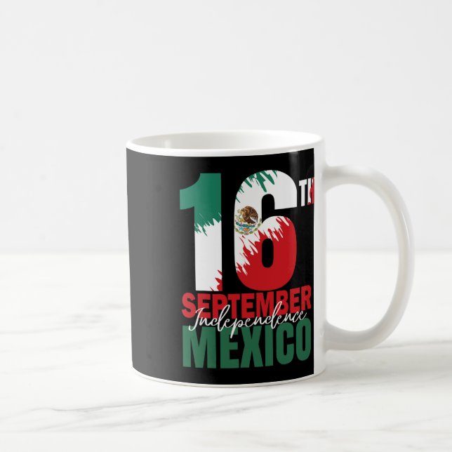 Caneca De Café Camisa Do Dia Da Independência Mexicana Fl (Direita)