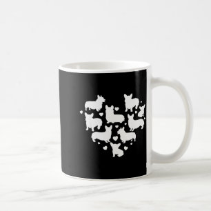 Caneca De Café Camisa do dia dos namorados do Corgi adorável aman