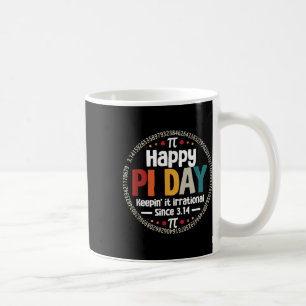 Caneca De Café Camisa Do Dia Pi Para O Professor Vintage 3,14 Pi