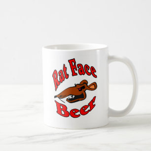 Caneca De Café Camisa do logotipo Rat Face Beer
