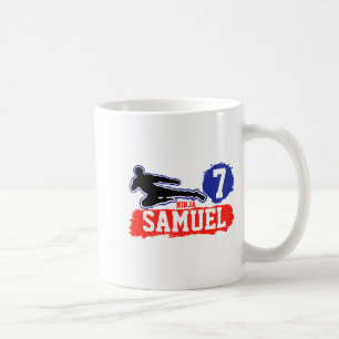 Caneca De Café Camisa do Menino de Aniversário com Tema de Artes
