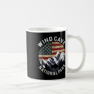 Caneca De Café Camisa do Parque Nacional da Caverna do Vento Camp