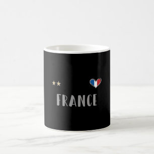 Caneca De Café Camisa do Ventilador de Futebol da França com cora