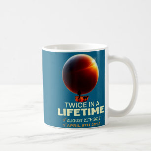Caneca De Café Camisa Eclipse Solar Duas Vezes na Vida Solar