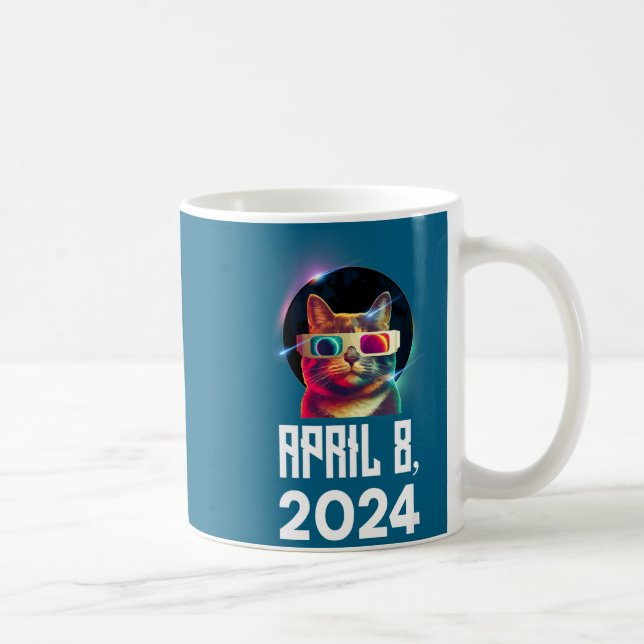 Caneca De Café Camisa Eclipse Solar Gato Eclipse Solar (Direita)