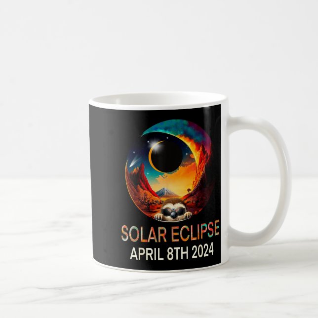 Caneca De Café Camisa Eclipse Solar Preguiça Eclipse Solar (Direita)