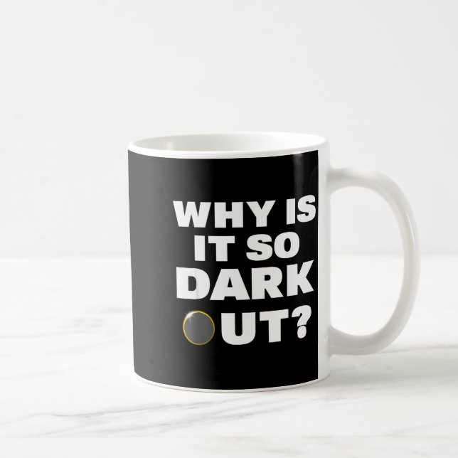 Caneca De Café Camisa Eclipse Solar Total Porquê (Direita)