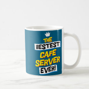 Caneca De Café Camisa Empregado De Cafetaria Restaurante Trabalho