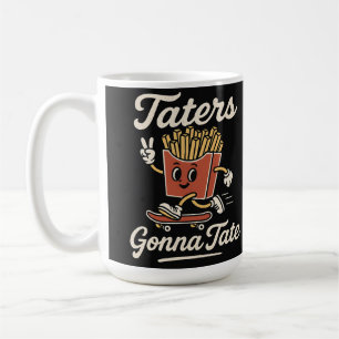 Caneca De Café Camisa engraçada com pun sobre batata frita GrapT