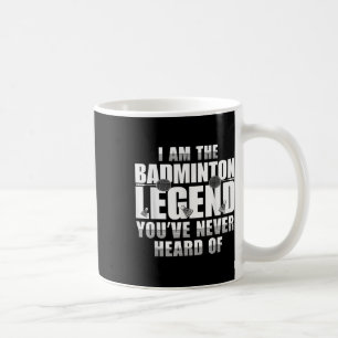 Caneca De Café Camisa engraçada de badminton para homens e mulher