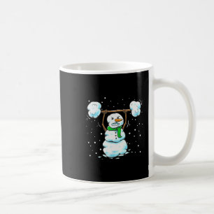 Caneca De Café Camisa engraçada de boneco de neve com levantament