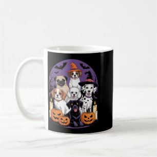 Caneca De Café Camisa engraçada de cachorro fantasma de Halloween