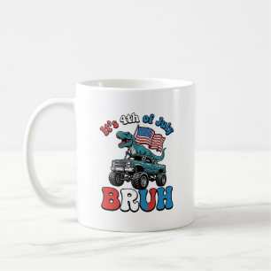 Caneca De Café Camisa engraçada de caminhão monstro dinossauro 4 