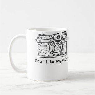 Caneca De Café Camisa Engraçada De Fotografia Com Câmera Não Seja
