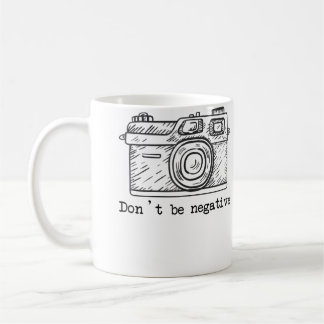 Caneca De Café Camisa Engraçada De Fotografia Com Câmera Não Seja