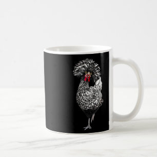 Caneca De Café Camisa engraçada de frango polonês Ckyard galinhei