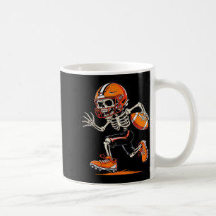 Caneca De Café Camisa engraçada de futebol com esqueleto de Hallo