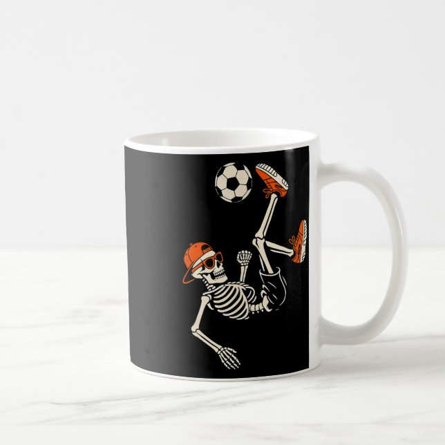 Caneca De Café Camisa engraçada de futebol do esqueleto de Hallow (Direita)