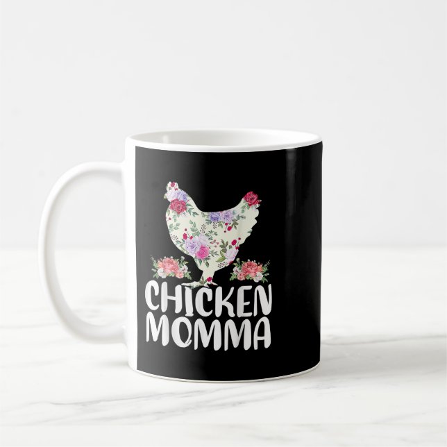 Caneca De Café Camisa Engraçada De Galinha Para Dia de as mães Fe (Esquerda)