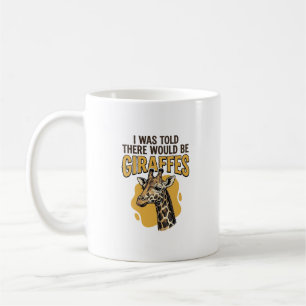 Caneca De Café Camisa engraçada de girafa com desenho vintage_1