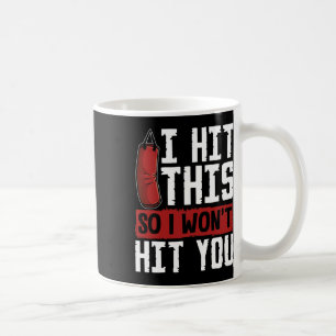 Caneca De Café Camisa engraçada de kickboxing Eu artes marciais s