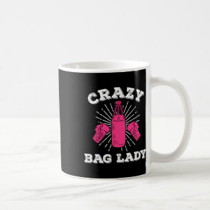 Caneca De Café Camisa engraçada de kickboxing para mulher Crazy G