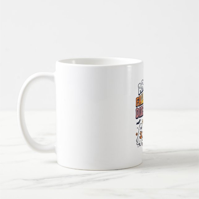 Caneca De Café Camisa engraçada de outono de Halloween Professor  (Esquerda)