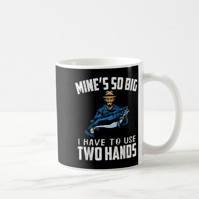 Caneca De Café Camisa engraçada de pesca Citações de sarcasmo Pia (Direita)