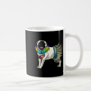 Caneca De Café Camisa engraçada de Pug - Dançarina de Hula Presen