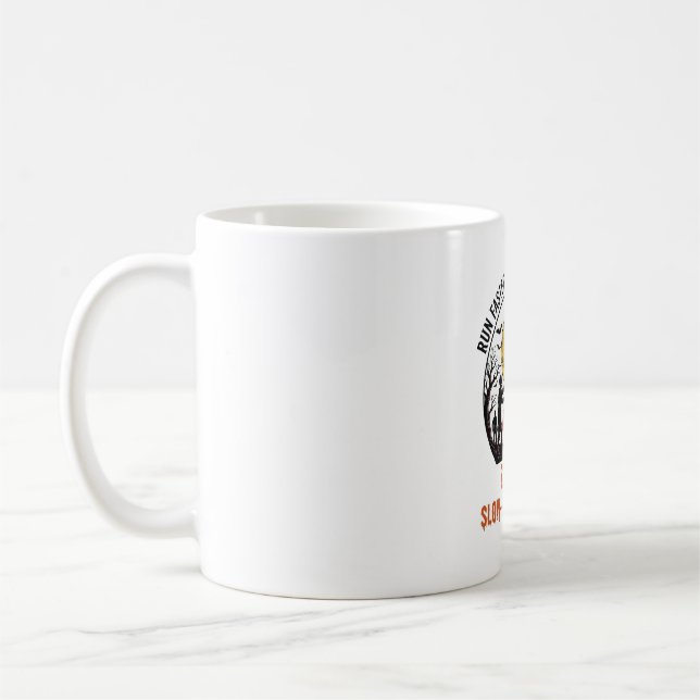 Caneca De Café Camisa engraçada de zumbi com lua gravada e humor  (Esquerda)