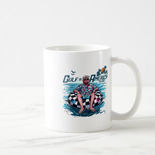 Caneca De Café Camisa Engraçada Do Golfo Dos Eua América No Leste