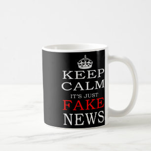 Caneca De Café Camisa engraçada política notícias falsas Trump