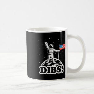 Caneca De Café Camisa Espacial Divertida Bandeira Lua Dibs Gif EU