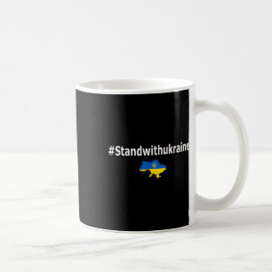 Caneca De Café Camisa Eu Apoio a Ucrânia Hashtag Standwithukrain