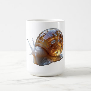 Caneca De Café Camisa Feminina de Caracol de Vidro Cristalino Bri