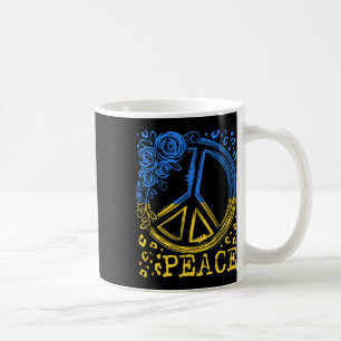 Caneca De Café Camisa Flor Rosa Paz Ucrânia Eu Apoio a Ucrânia