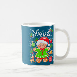 Caneca De Café Camisa Fofa Yaya Família de Biscoito de Natal Comb