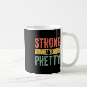 Caneca De Café Camisa Forte E Bonito Para A Formação De Gym Forte