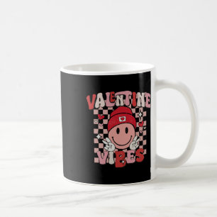 Caneca De Café Camisa Groovy Valentine Vibes Dia dos Namorados Cr