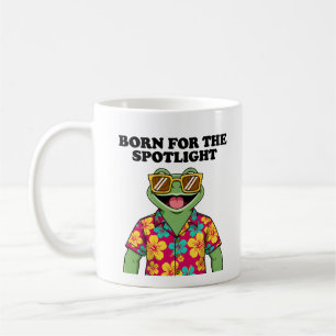 Caneca De Café Camisa havaiana engraçada de sapo tropical
