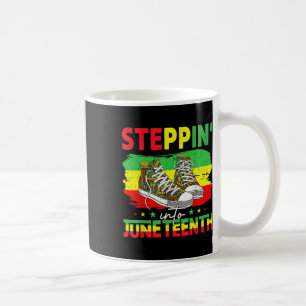 Caneca De Café Camisa Juneteenth, Entrando no Juneteenth Preto M