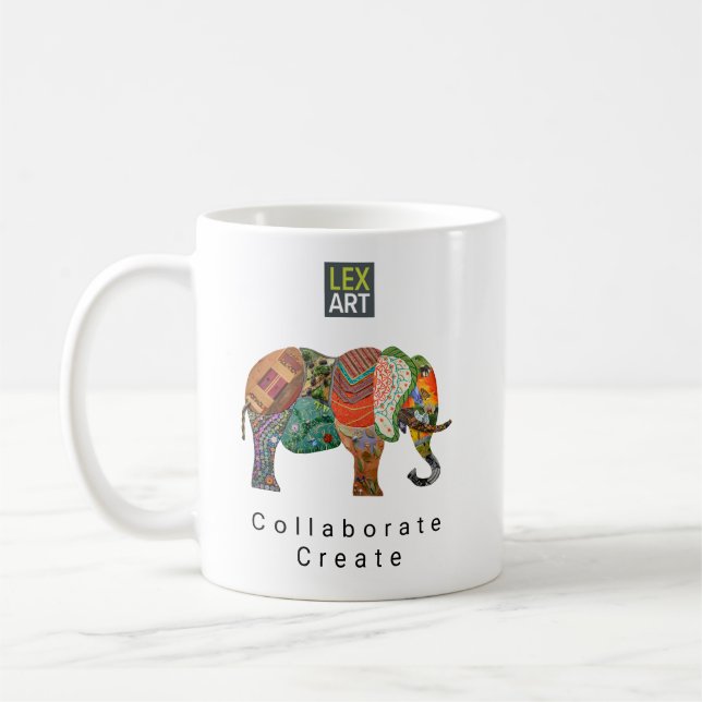 Caneca De Café Camisa LexArt Collaborate v2 - Cor Clara (Esquerda)