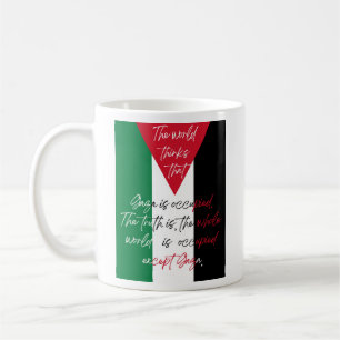 Caneca De Café Camisa Liberdade na Palestina - Salvem a Camisa de