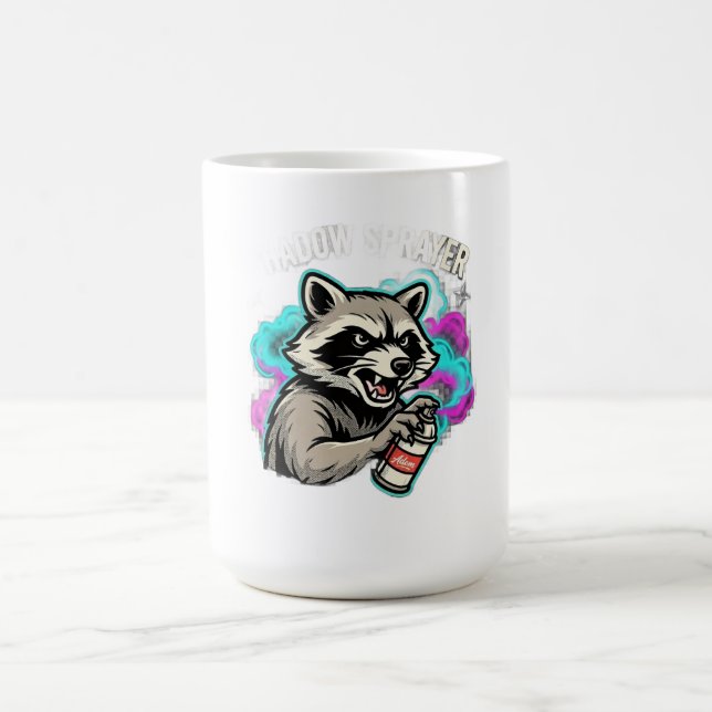 Caneca De Café Camisa Manga Longa ADOM Sprayer Raccoon (Centro)