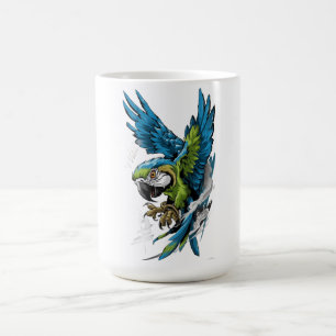 Caneca De Café Camisa Manga Longa Arara Espírito Selvagem