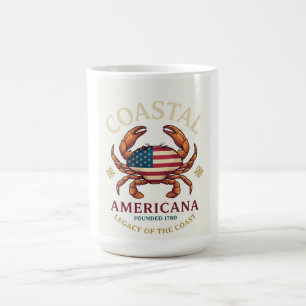 Caneca De Café Camisa Manga Longa Caranguejo Costeira Americana