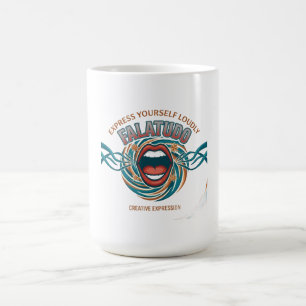 Caneca De Café Camisa Manga Longa Gráfica Falatudo