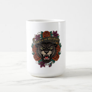 Caneca De Café Camisa Manga Longa Pantera e Rosas